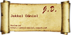 Jekkel Dániel névjegykártya